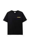 Load image into Gallery viewer, LERROI BLACK WORD TAPE T-SHIRT BLACK