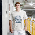Load image into Gallery viewer, LERROI WHITE BLACK PRINT SHORT SWEATPANT WHITE