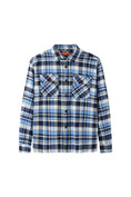 Load image into Gallery viewer, LERROI BLUE COOL CHECK PRINT OVERSHIRT BLUE