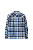 Load image into Gallery viewer, LERROI BLUE COOL CHECK PRINT OVERSHIRT BLUE