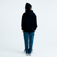 Load image into Gallery viewer, LERROI BLACK LOGO PRINTED HOODIE BLACK