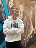 Load image into Gallery viewer, LERROI WHITE PUZZLE PAINTING HOODIE WHITE