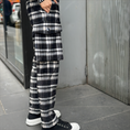 Load image into Gallery viewer, LERROI BLACK POCKET CHECK SWEATPANT BLACK