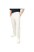 Load image into Gallery viewer, LERROI WHITE COTTON STRETCH CHINO WHITE