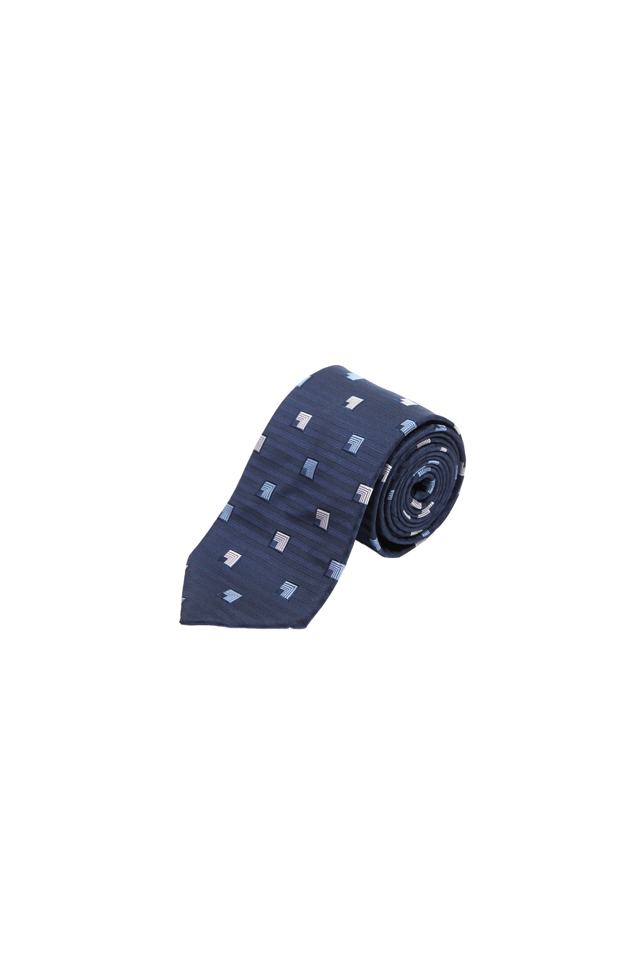 LERROI NAVY BIG SPOT SILK TIE NAVY