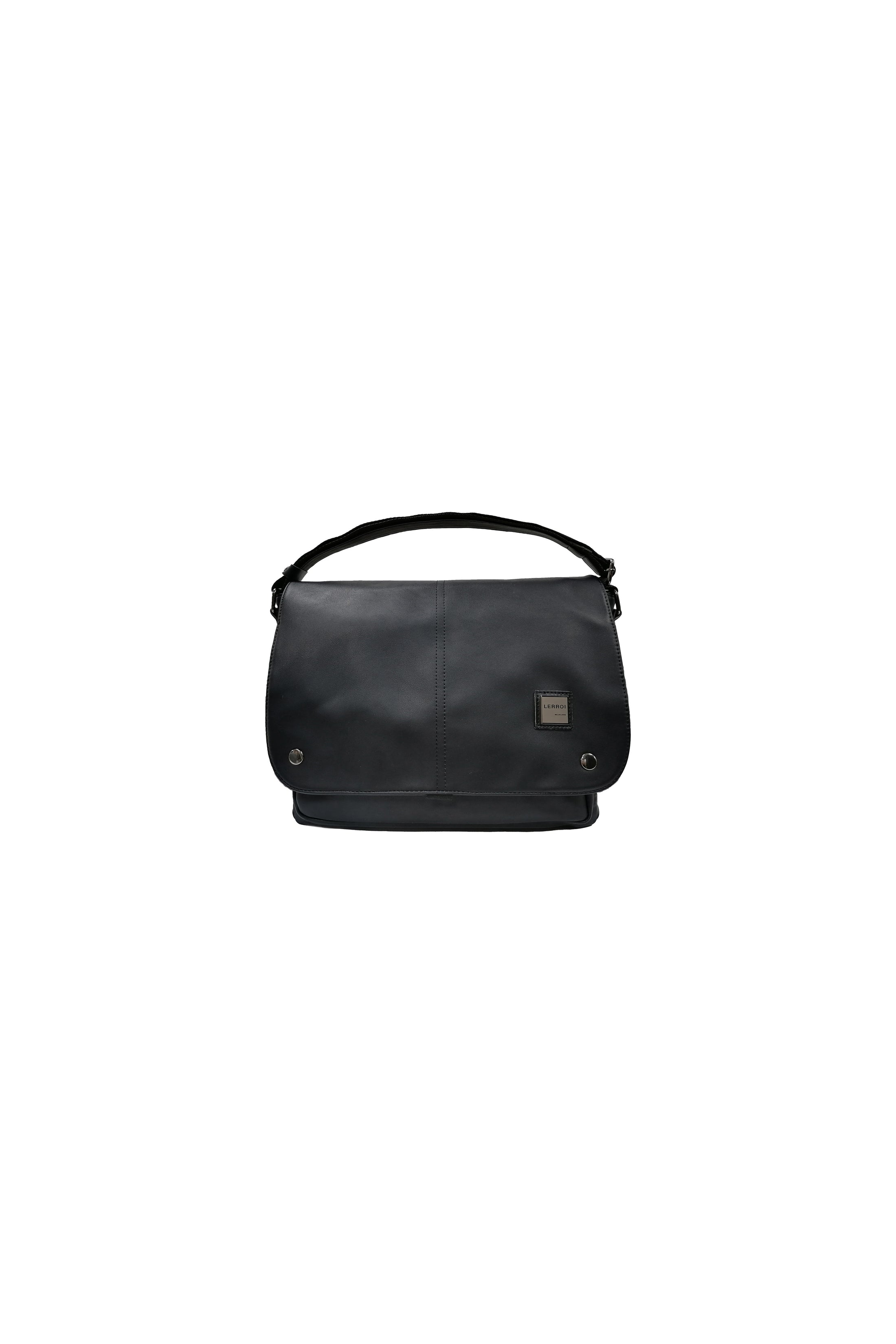 LERROI BLACK CLASSIC MESSENGER BAG BLACK