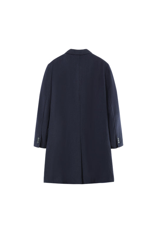 LERROI NAVY CALSSIC OVERCOAT NAVY