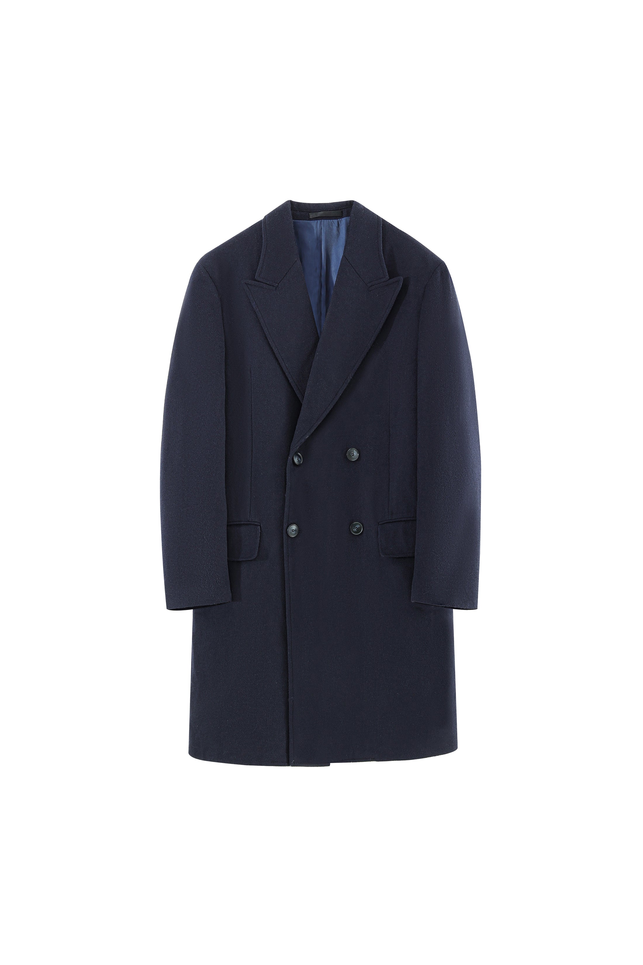 LERROI NAVY CALSSIC OVERCOAT NAVY