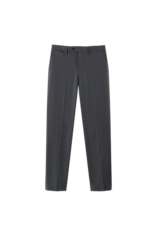 LERROI GREY STRIPE SILM FIT TROUSER GREY