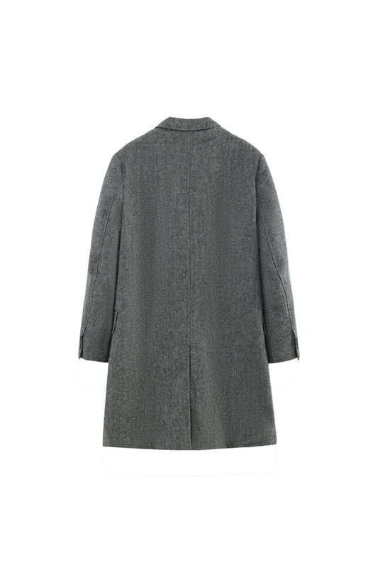 LERROI GREY BONE OVERCOAT GREY