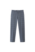 Load image into Gallery viewer, LERROI BLUE CHECK SILM FIT TROUSER BLUE
