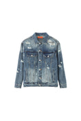 Load image into Gallery viewer, LERROI BLUE JEAN JACKET BLUE
