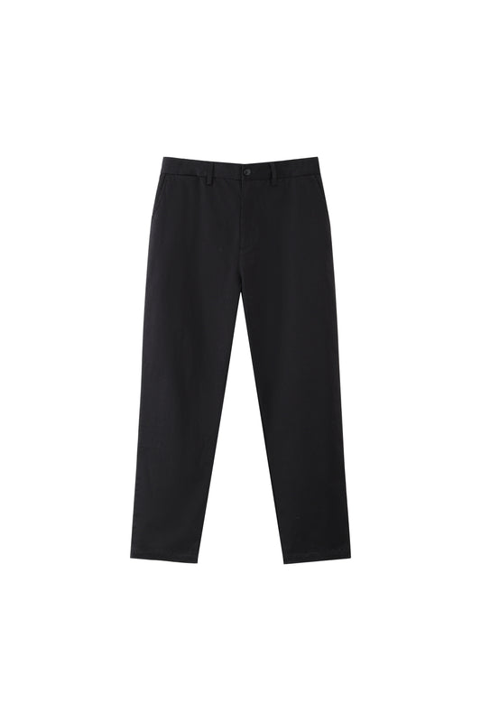 LERROI BLACK COL COTTON STRETCH CHINO BLACK