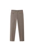 Load image into Gallery viewer, LERROI BROWN CHECK SILM FIT TROUSER BROWN
