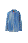 Load image into Gallery viewer, LERROI BLUE STRIPE SILM FIT SHIRT BLUE
