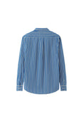 Load image into Gallery viewer, LERROI BLUE STRIPE SILM FIT SHIRT BLUE
