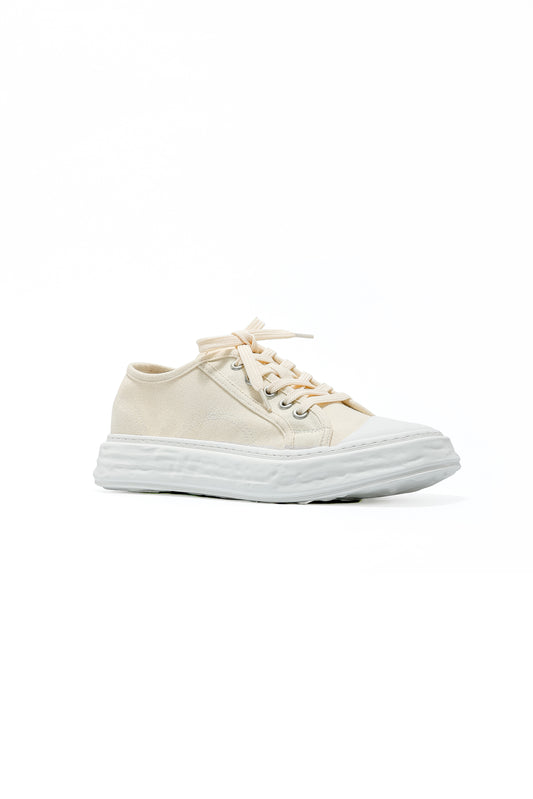 LERROI WHITE UNISEX LOW TOP SNEAKER WHITE