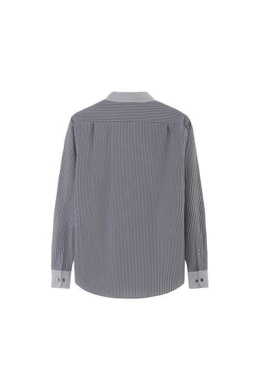 LERROI GREY 2 MIX SILM FIT SHIRT GREY