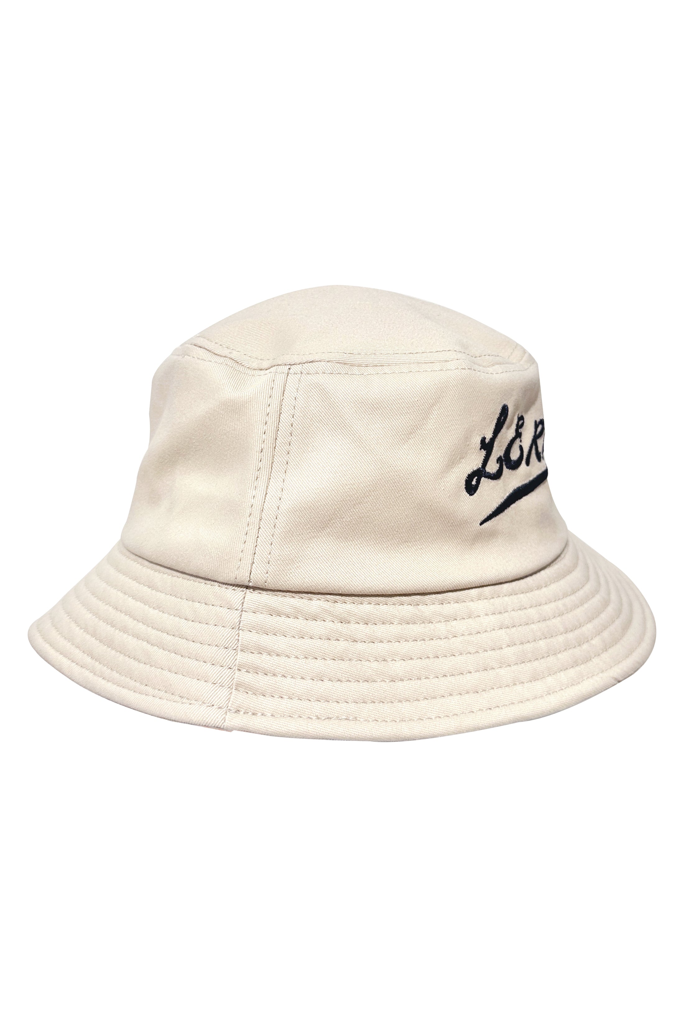 LERROI CREAM EMBROIDERY WORD HAT CREAM