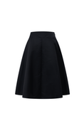 Load image into Gallery viewer, LERROI BLACK NYLON MIDI SKIRT BLACK
