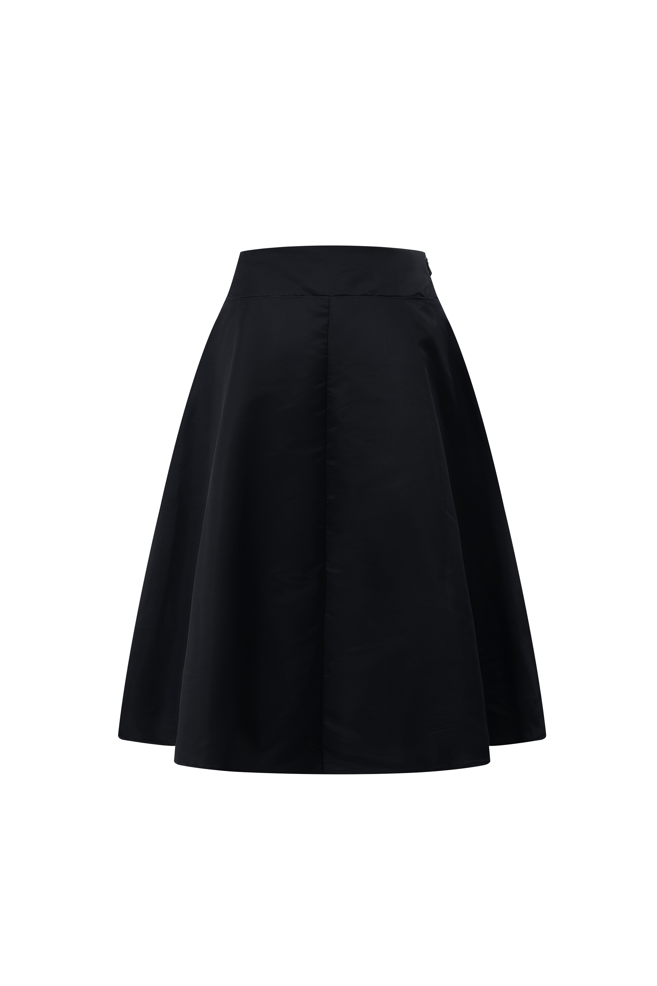 LERROI BLACK NYLON MIDI SKIRT BLACK