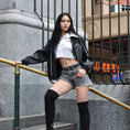 Load image into Gallery viewer, LERROI BLACK FLEECE COLLAR LEATHER JACKET BLACK
