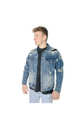 Load image into Gallery viewer, LERROI BLUE JEAN JACKET BLUE
