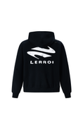 Load image into Gallery viewer, LERROI BLACK WASHED DISTRESSED GRAPHIC HOODIE BLACK
