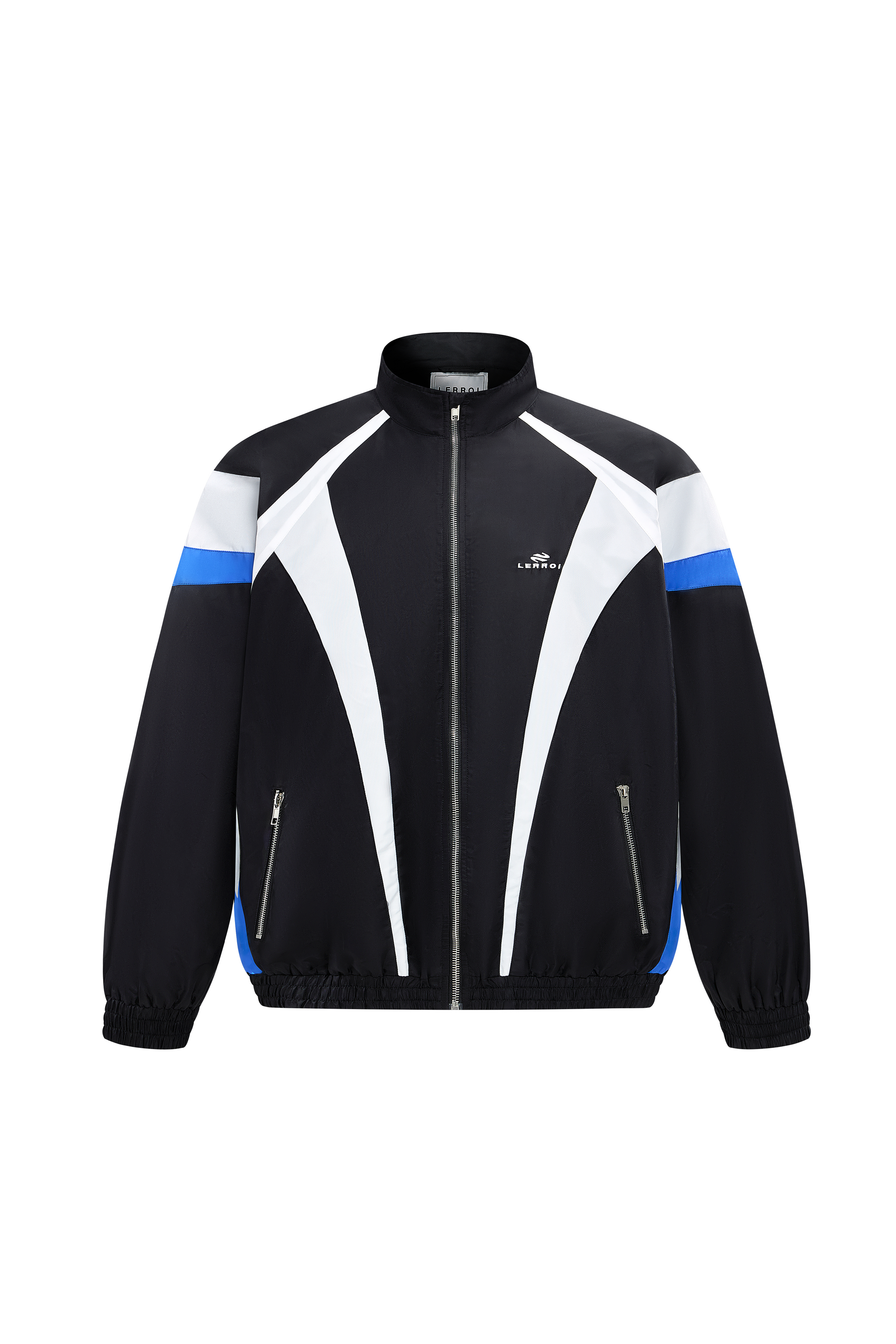 LERROI BLACK NYLON PATCHWORK JACKET BLACK