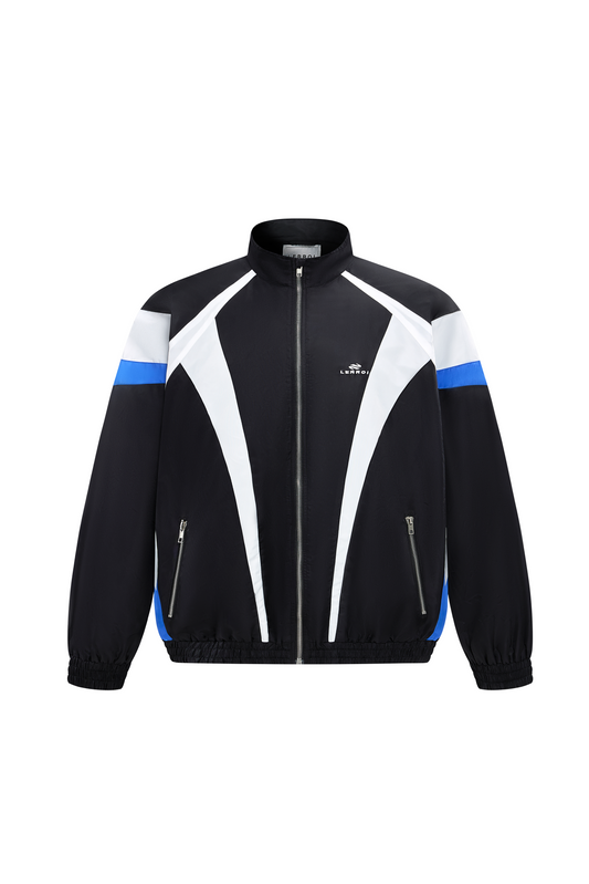 LERROI BLACK NYLON PATCHWORK JACKET BLACK