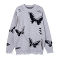 Load image into Gallery viewer, GREY BUTTERFLY FRAYED CHAIN
