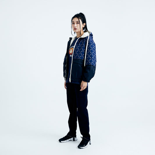 LERROI BLUE 2 MIX COL LOGO PRINTED JACKET BLUE