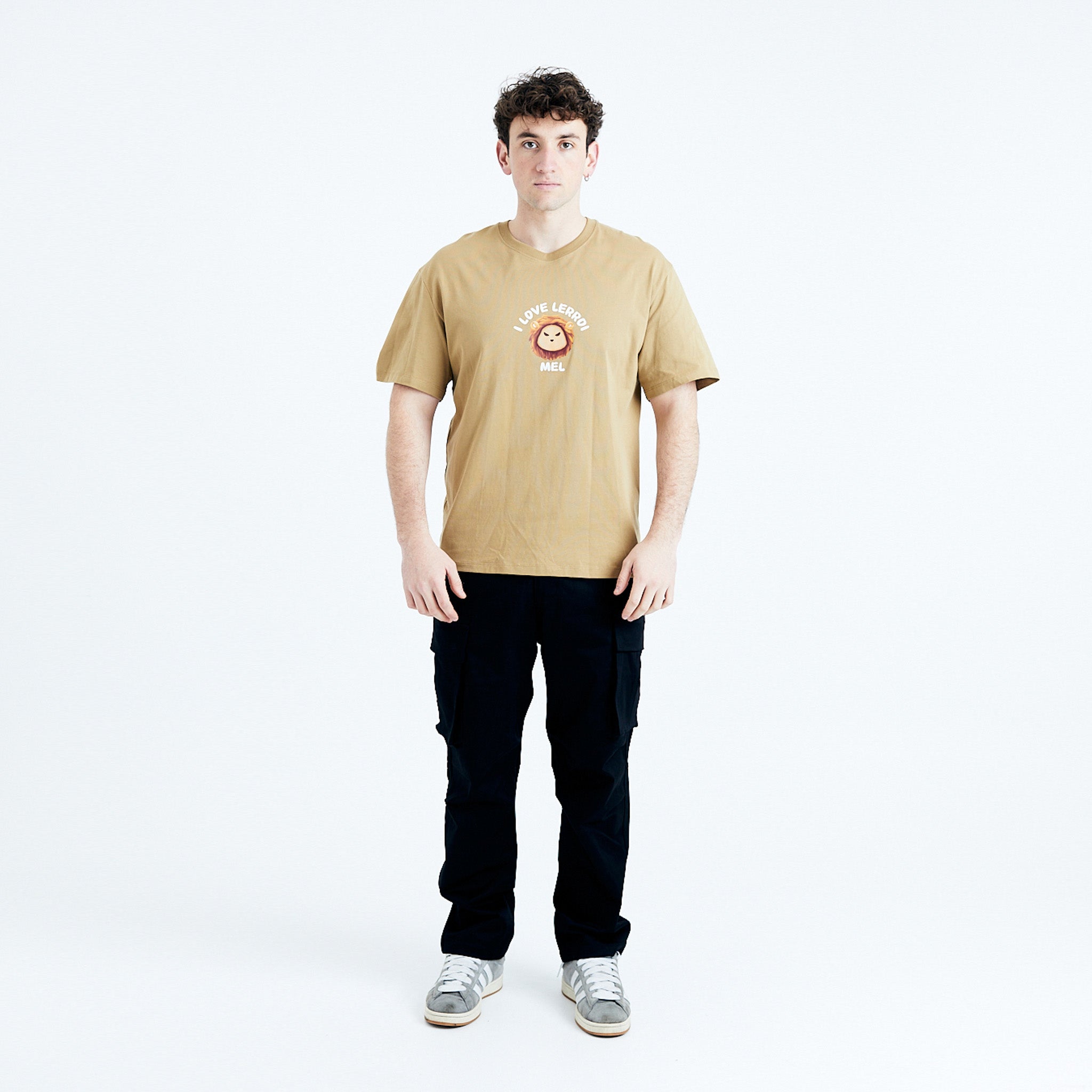 LERROI KHAKI LOVE WORD T-SHIRT KHAKI