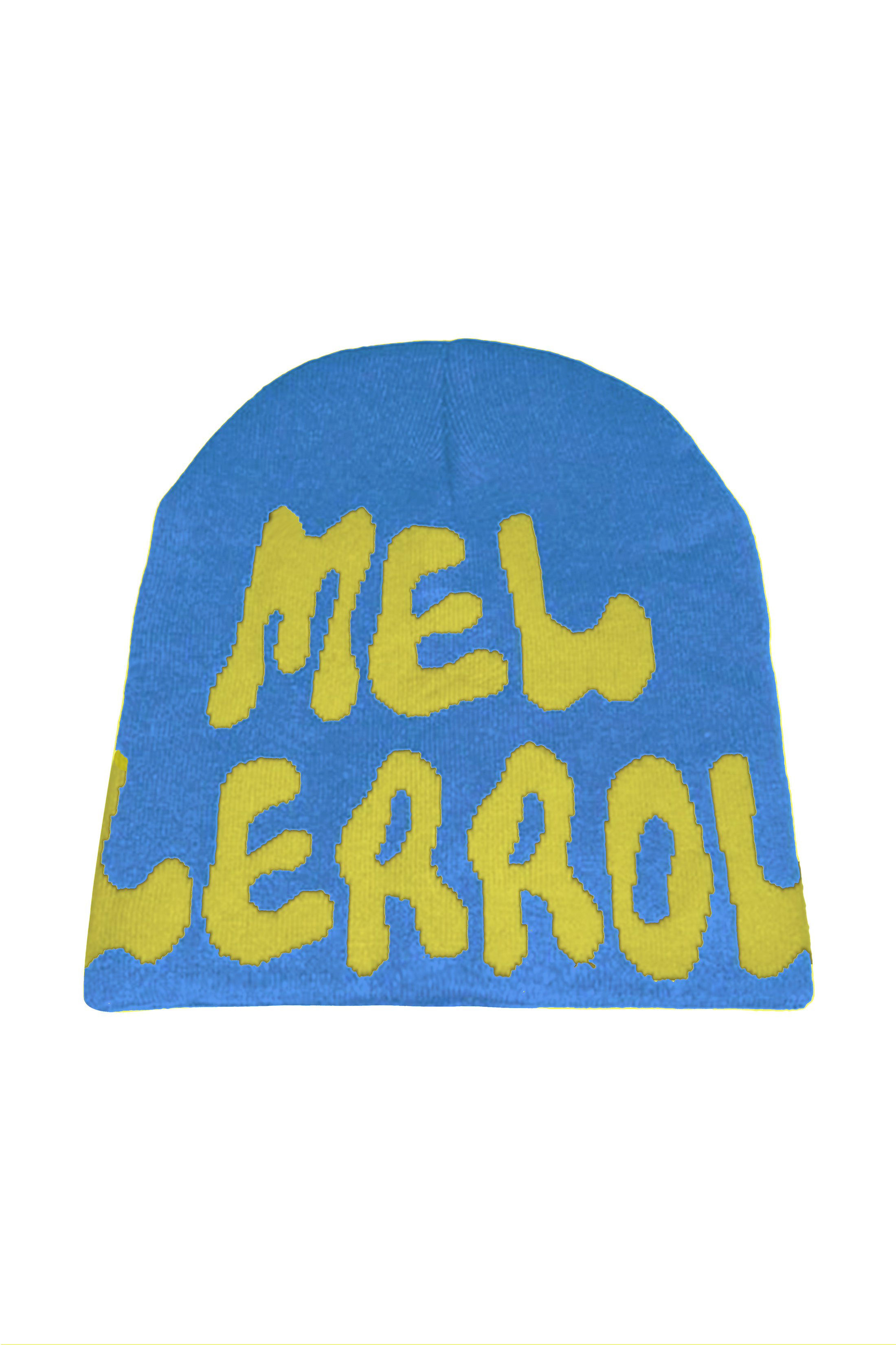 LERROI BLUE YEL LOGO KNIT HAT BLUE