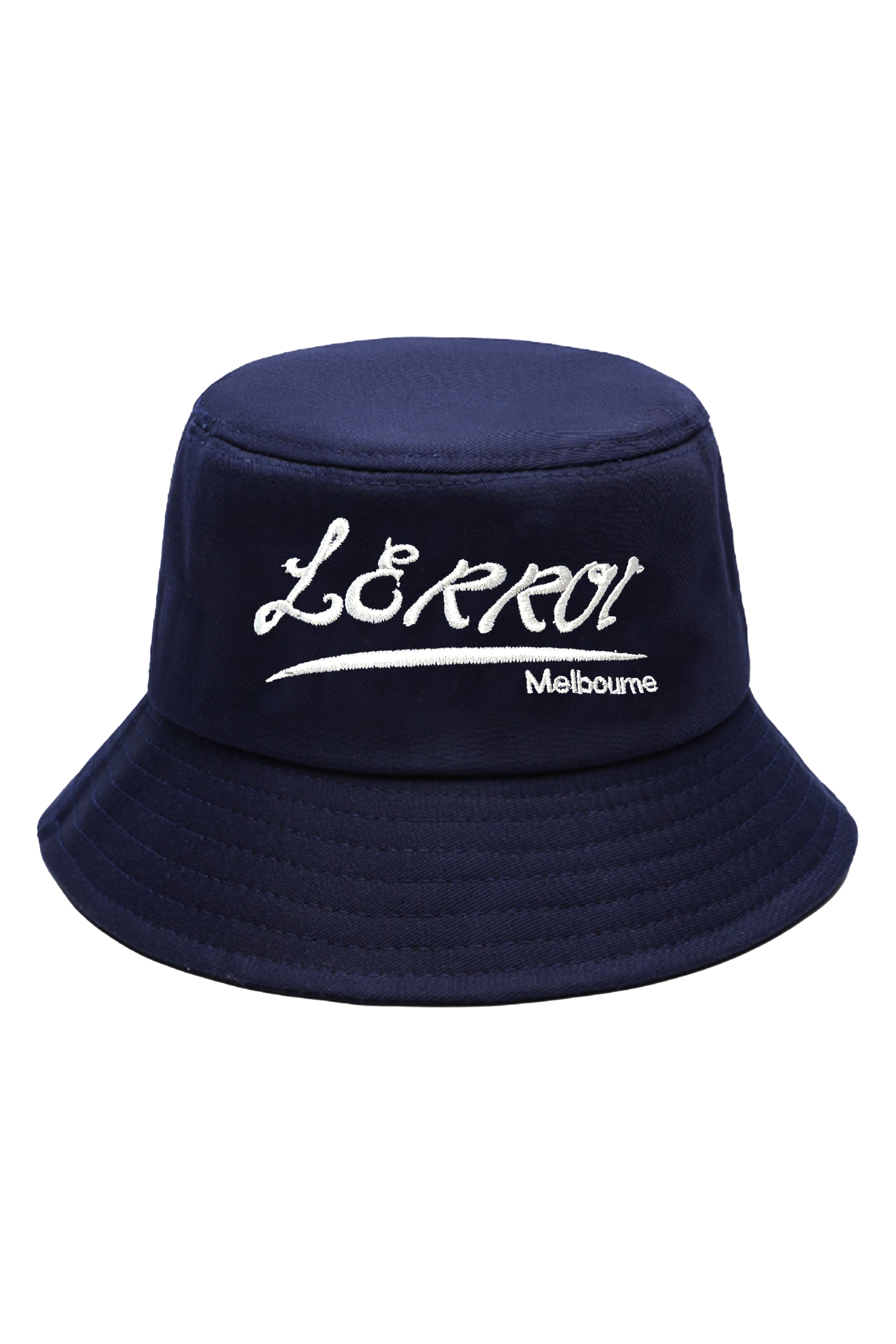 LERROI NAVY EMBROIDERY WORD LOGO HAT NAVY