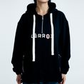 Load image into Gallery viewer, LERROI BLACK LOGO PRINTED HOODIE BLACK
