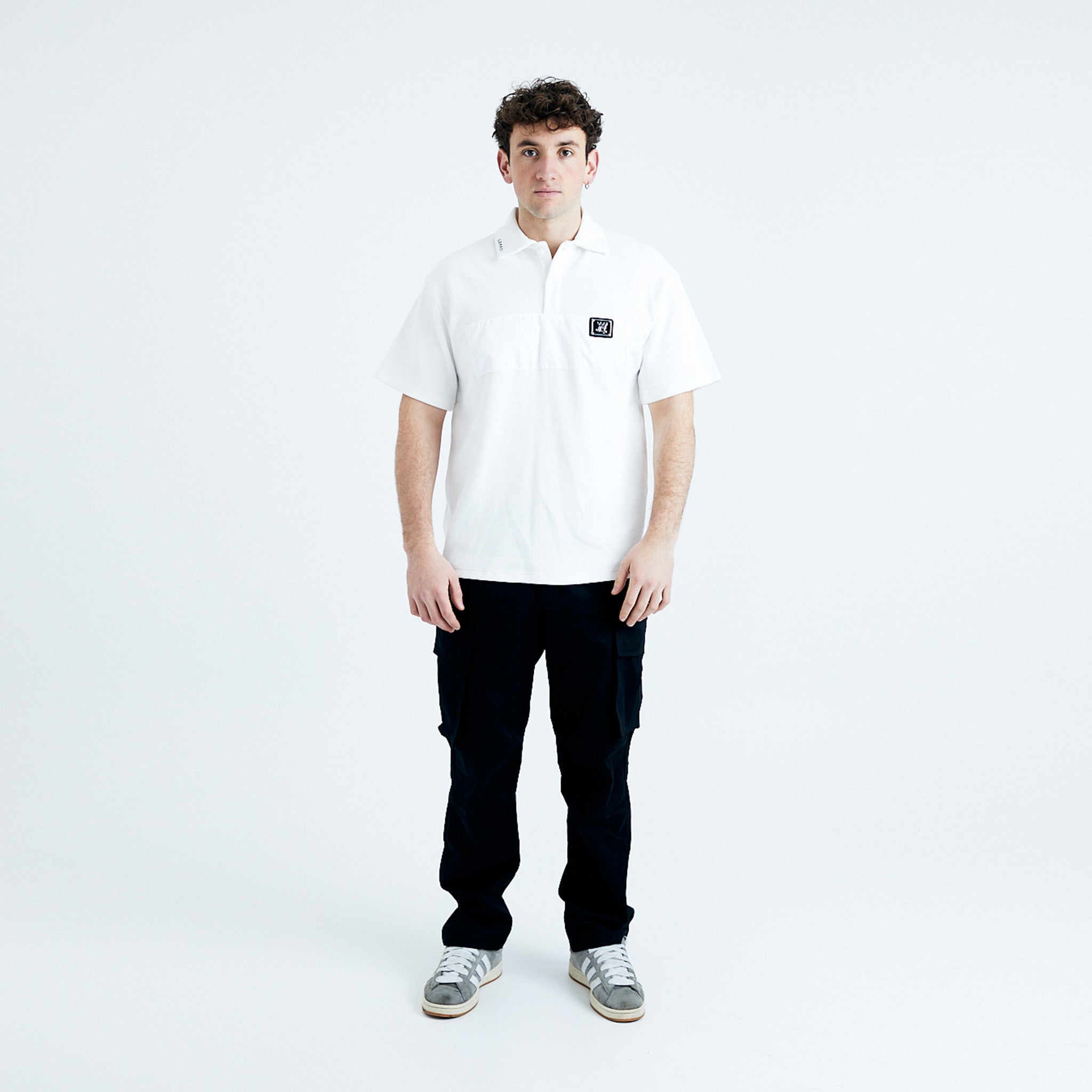 LERROI WHITE COTTON POLY POLO WHITE