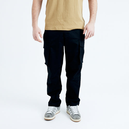 LERROI BLACK COTTON CARGO PANT BLACK