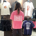 Load image into Gallery viewer, LERROI PINK LION PRINT WASHED T-SHIRT PINK
