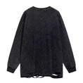 Load image into Gallery viewer, BLACK WASHED DISTRESSED T-SHIRT
