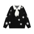 Load image into Gallery viewer, BLACK STAR SWEATER
