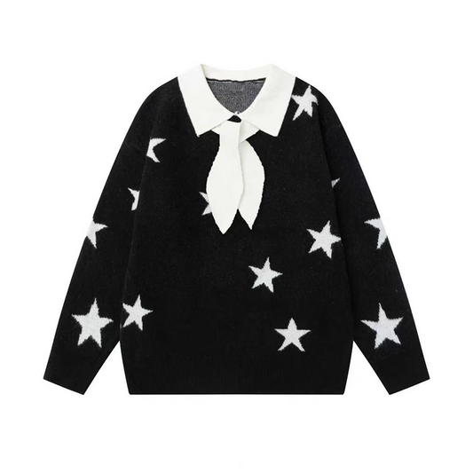 BLACK STAR SWEATER