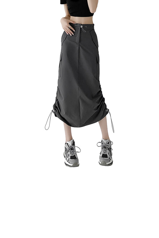 GREY RETRO GRACE SKIRT GREY