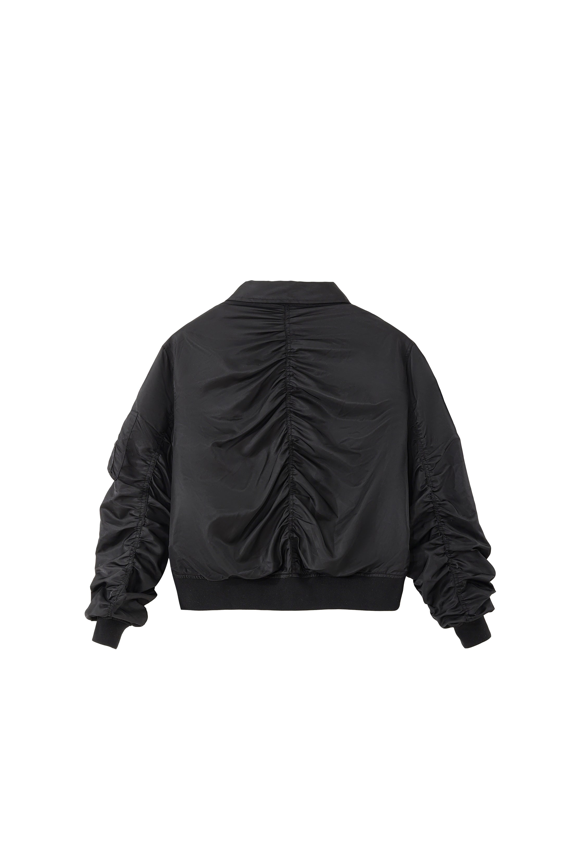 LERROI BLACK COL NYLON PILOT JACKET BLACK