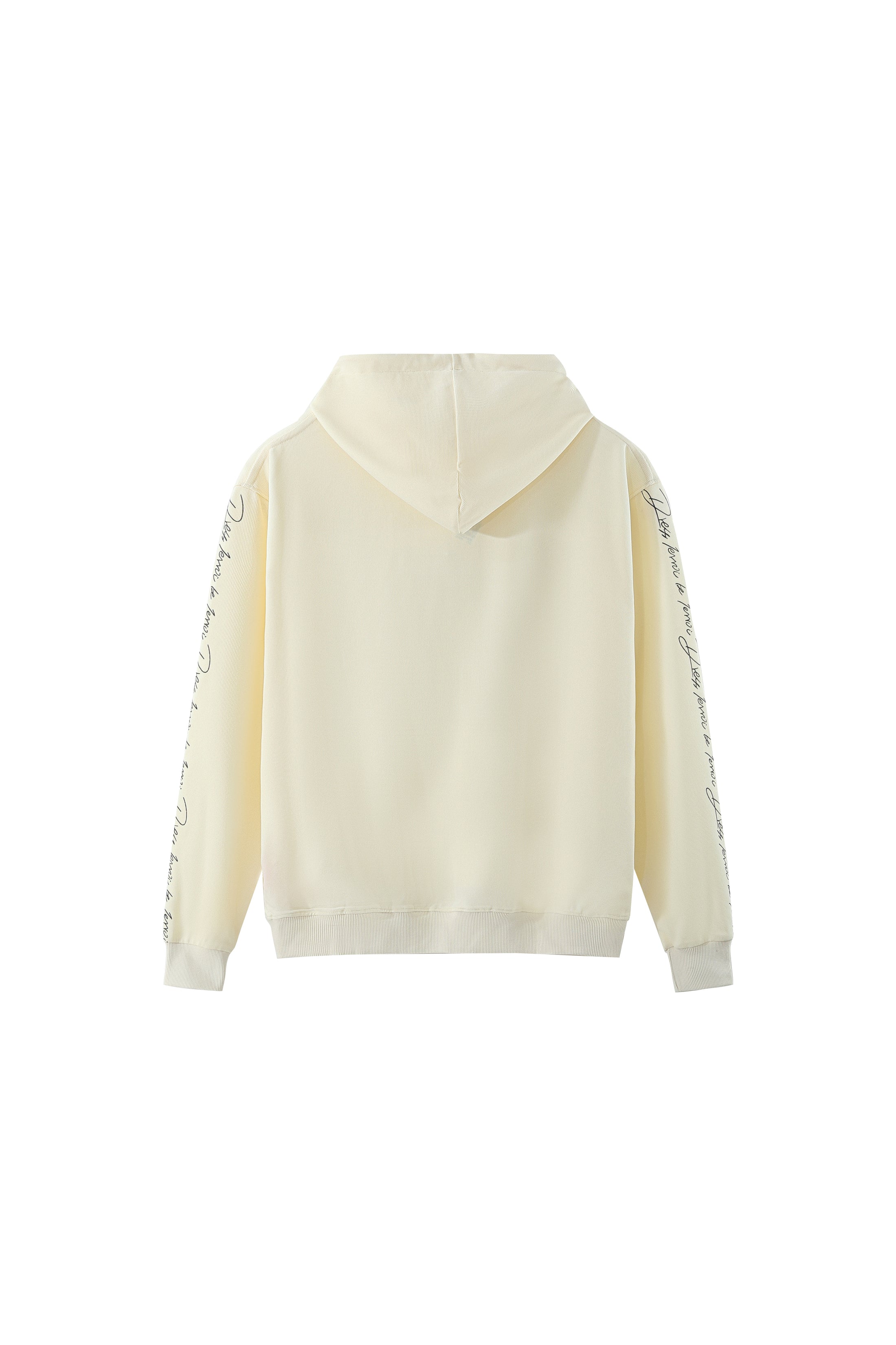 LERROI CREAM SIDE RUNNING LETTER HOODIE CREAM