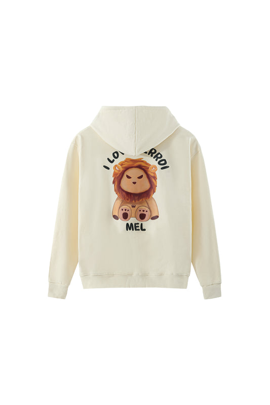 LERROI CREAM LION HOODIE CREAM