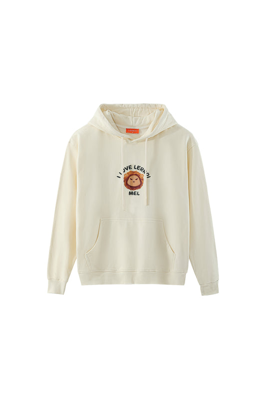 LERROI CREAM LION HOODIE CREAM