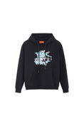 Load image into Gallery viewer, LERROI BLACK FLOWER KING HOODIE BLACK
