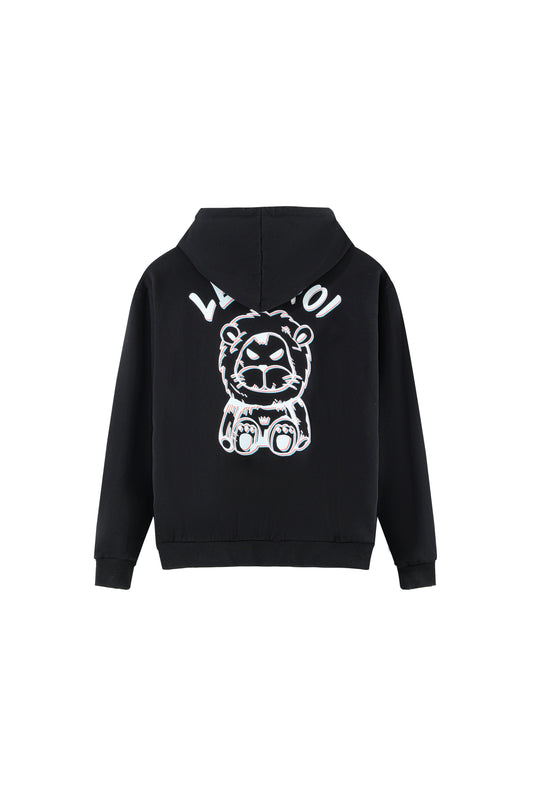 LERROI BLACK COL LERROI LION HOODIE BLACK