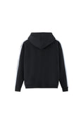 Load image into Gallery viewer, LERROI BLACK SIDE STRIPE HOODIE BLACK
